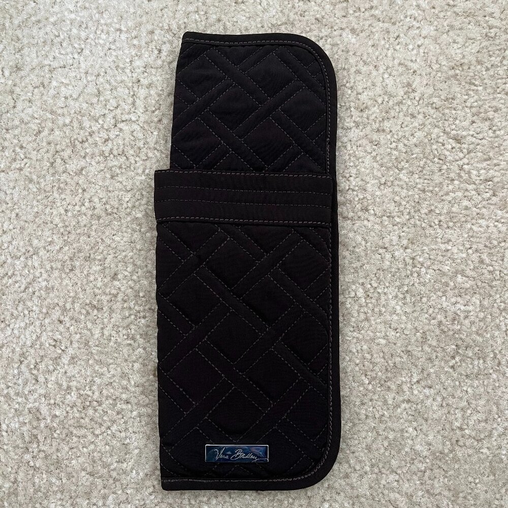 NWOT Vera Bradley Flat Iron/Hot Tools Holder • Espresso Brown